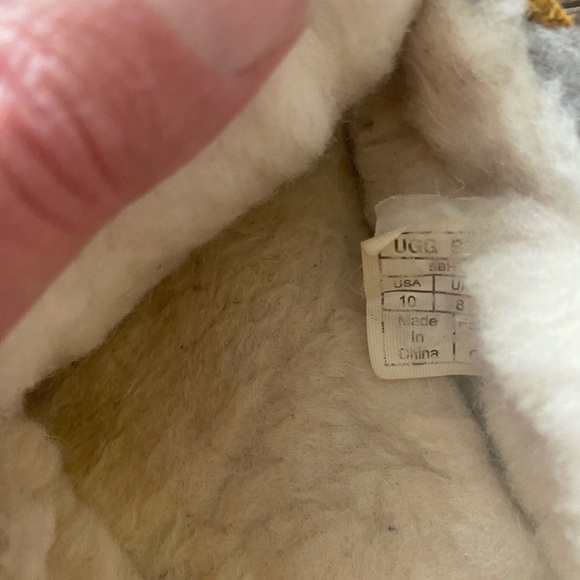 UGG Suede Moccasin Slippers with Tan Bow - Picture 11 of 11